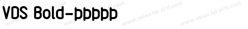 VDS Bold字体转换